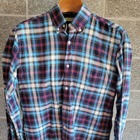 Gustin Plaid Button-down Shirt - Men's Large - Picture 2 of 3